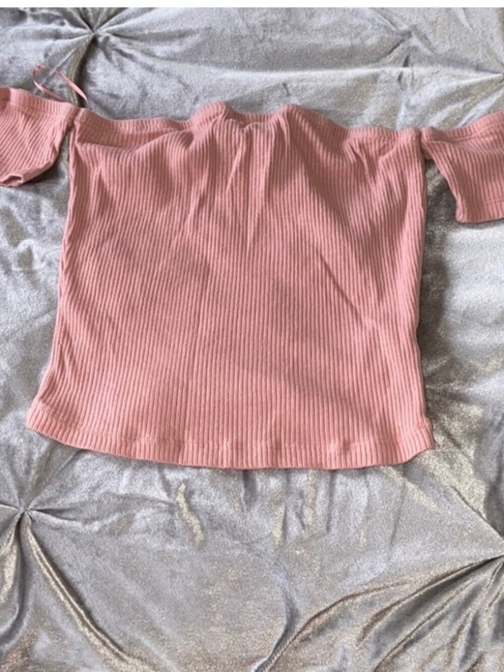 Off the shoulder crop top